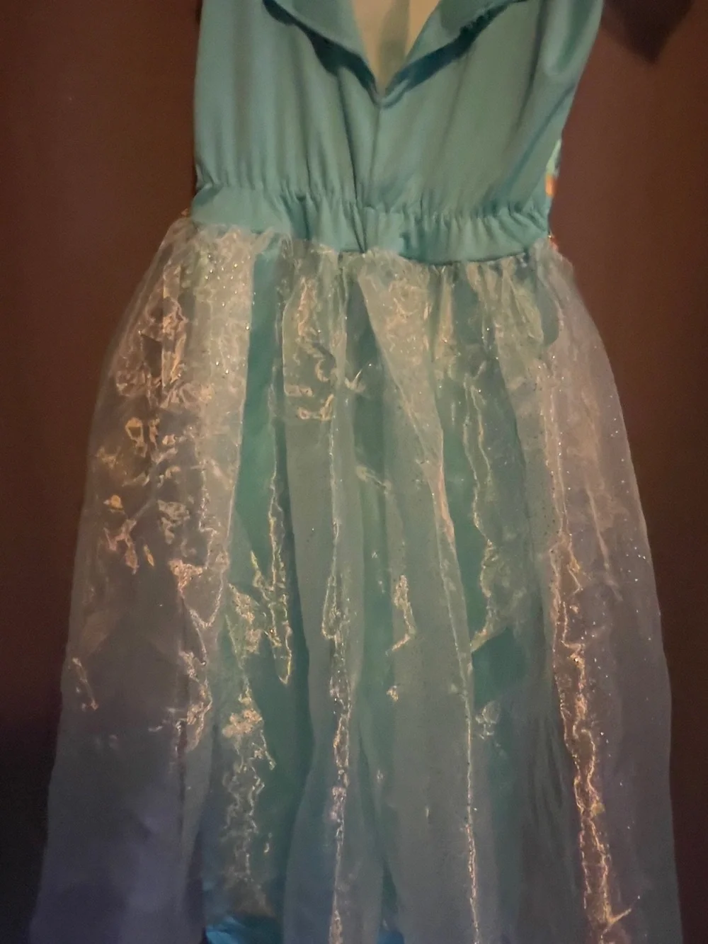 Disney Aqua and Gold Princess Superhero Dress